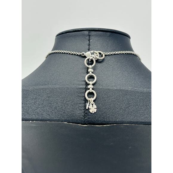 Lucky Brand Silver Tone Y Necklace with Faux Turquoise - Picture 6 of 6